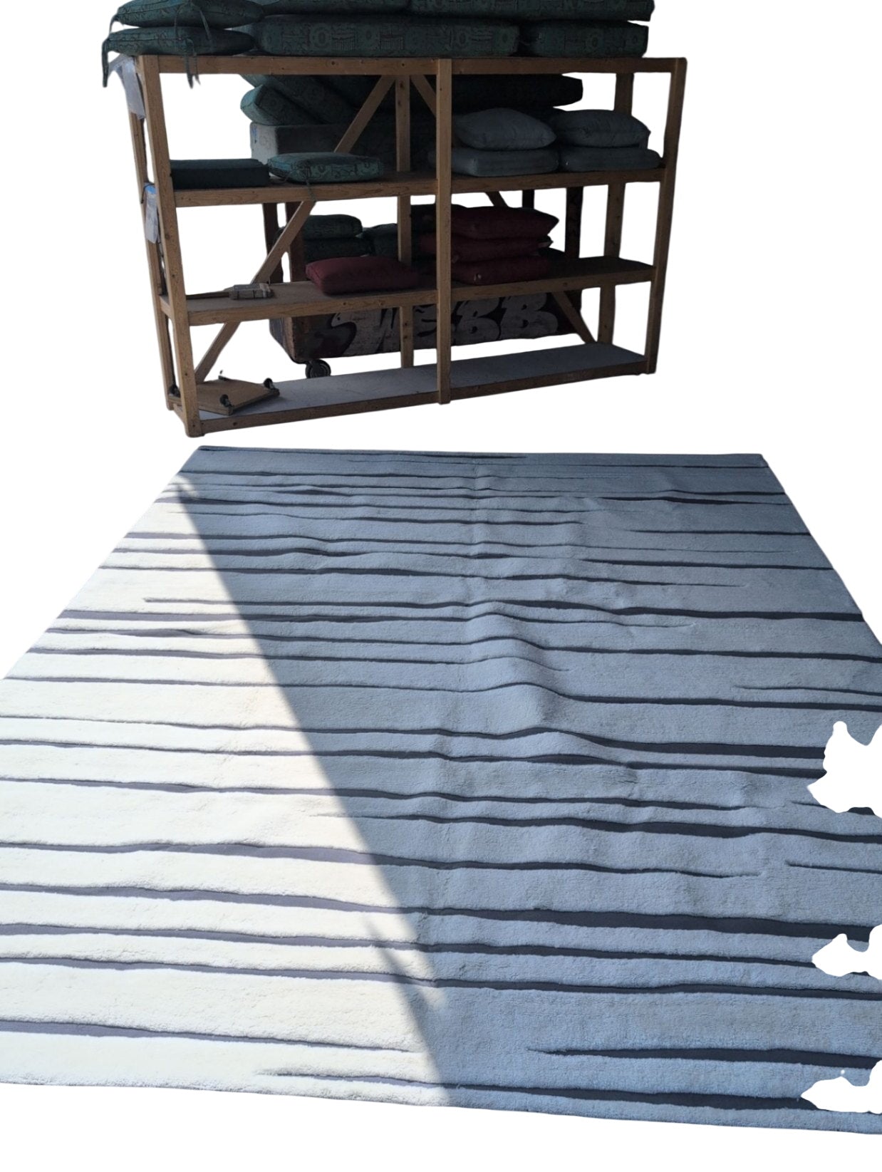 Khaddar Studio Striped New Zealand Wool Rug  9'x12'