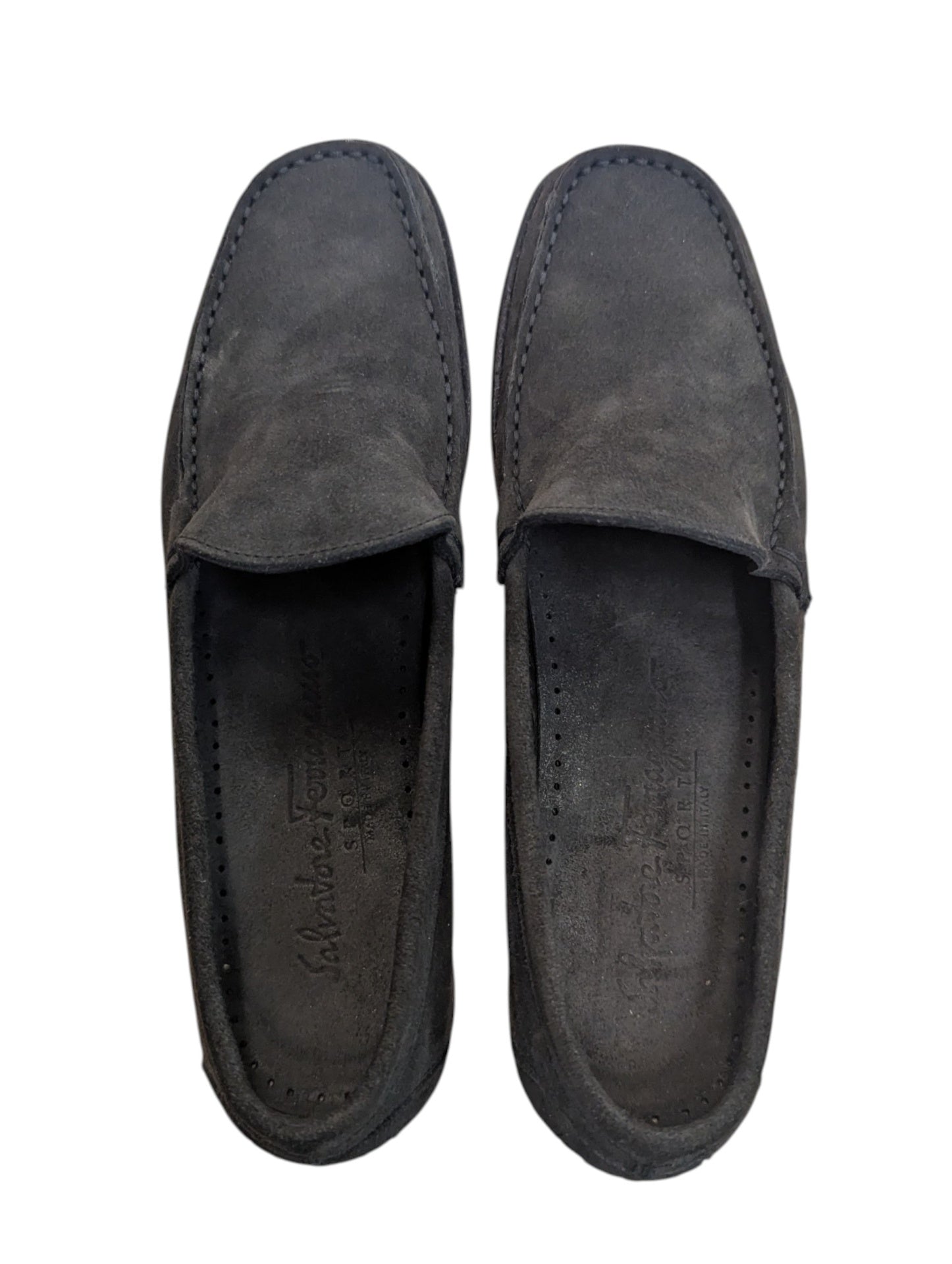 SALVATORE FERRAGAMO Gray Sport Loafers Size 6.5