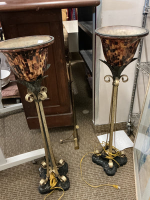 2 Maitland-Smith  Torchiere Floor Lamps(pair)