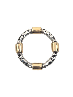 Ring Sterling 18k Yellow Gold & Silver by Holly Lee