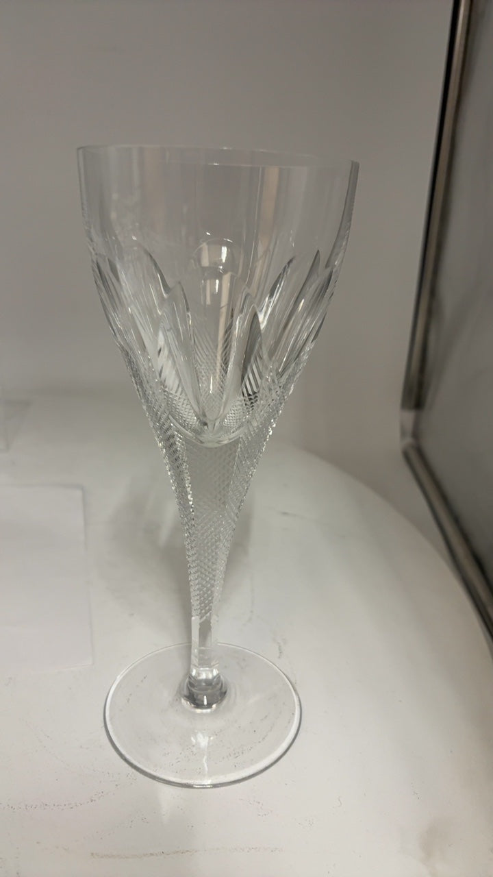 Ceska Czech Crystal, wine glass-Each