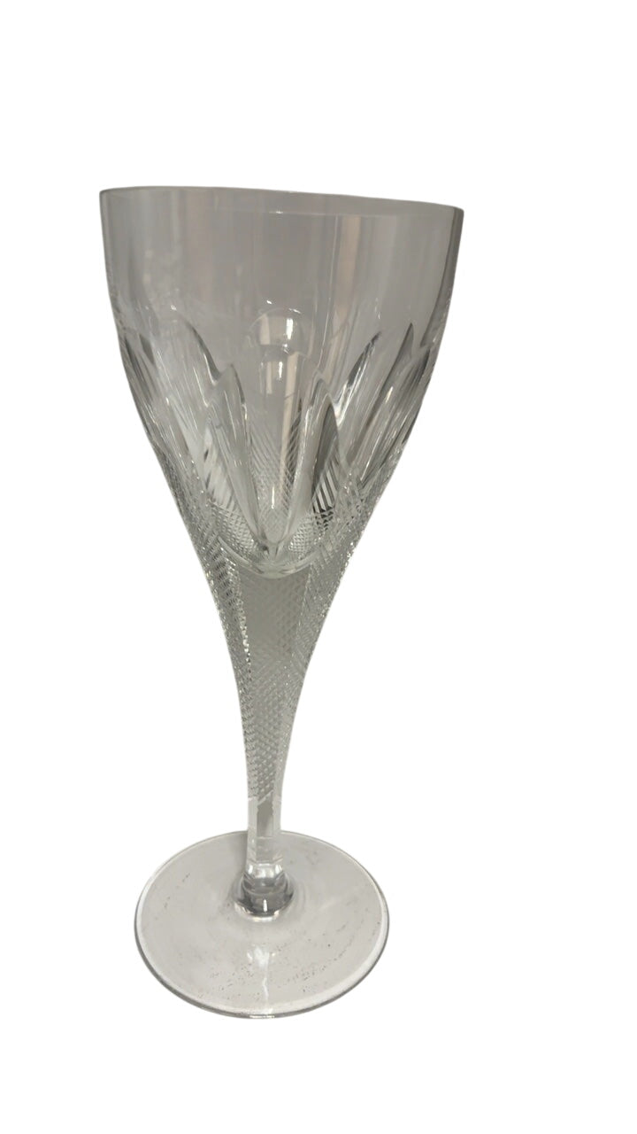 Ceska Czech Crystal, wine glass-Each