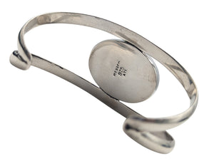 Bangle Sterling Silver w/ Large Black Onyx