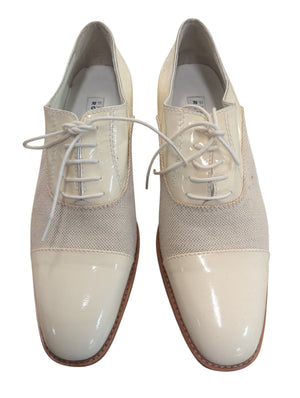 FRATELLI ROSSETTI White Laceup Leather Mesh Shoes Size 37