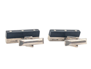 Cufflinks Sterling Silver & Wood