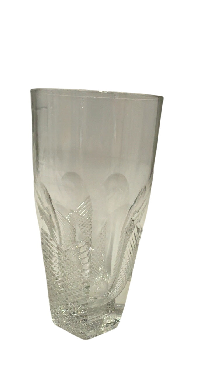 Ceska Czech Crystal, water glass-Each
