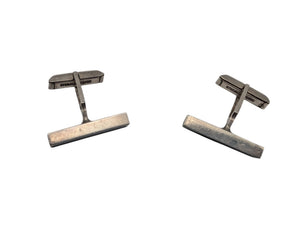 Cufflinks Sterling Silver & Wood