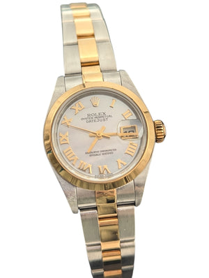 Womens Rolex Datejust Mother of Pearl Dial 18k YG & SS
