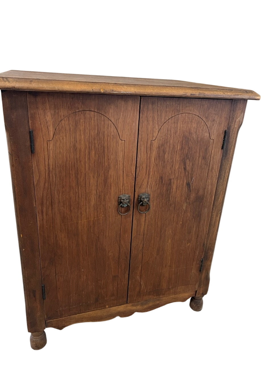 Small Vintage 2 Door Cabinet 27in x 23in x 17in