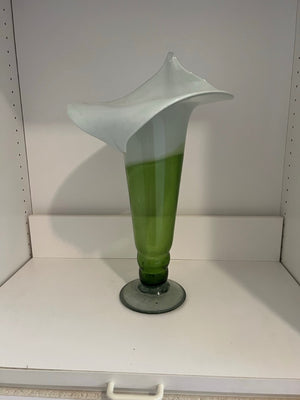 Calle Lily Hand Blown Glass Vase