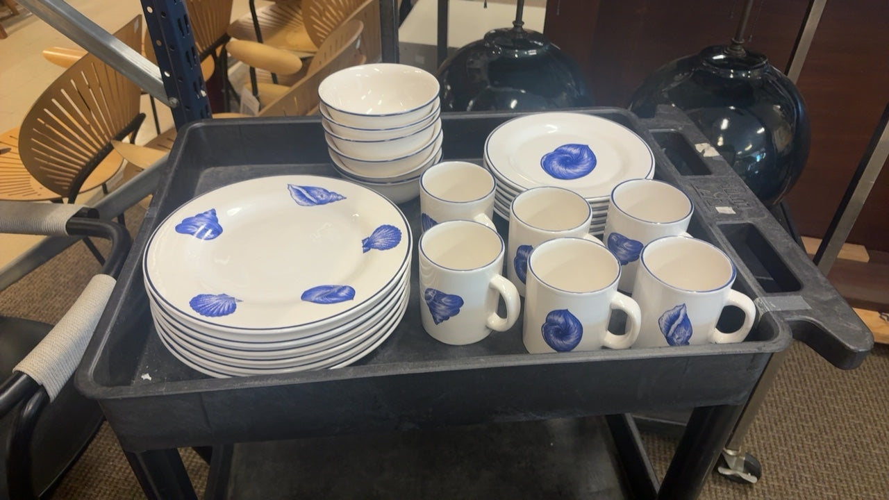 Williams Sonoma Shell Dishware 24 Piece Set