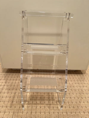 Lucite Step Stool 24in x 11in x 15in