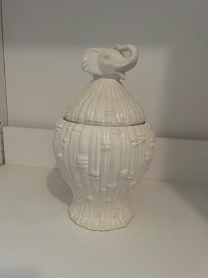 Elephant Ceramic Cookie Jar made in Italy