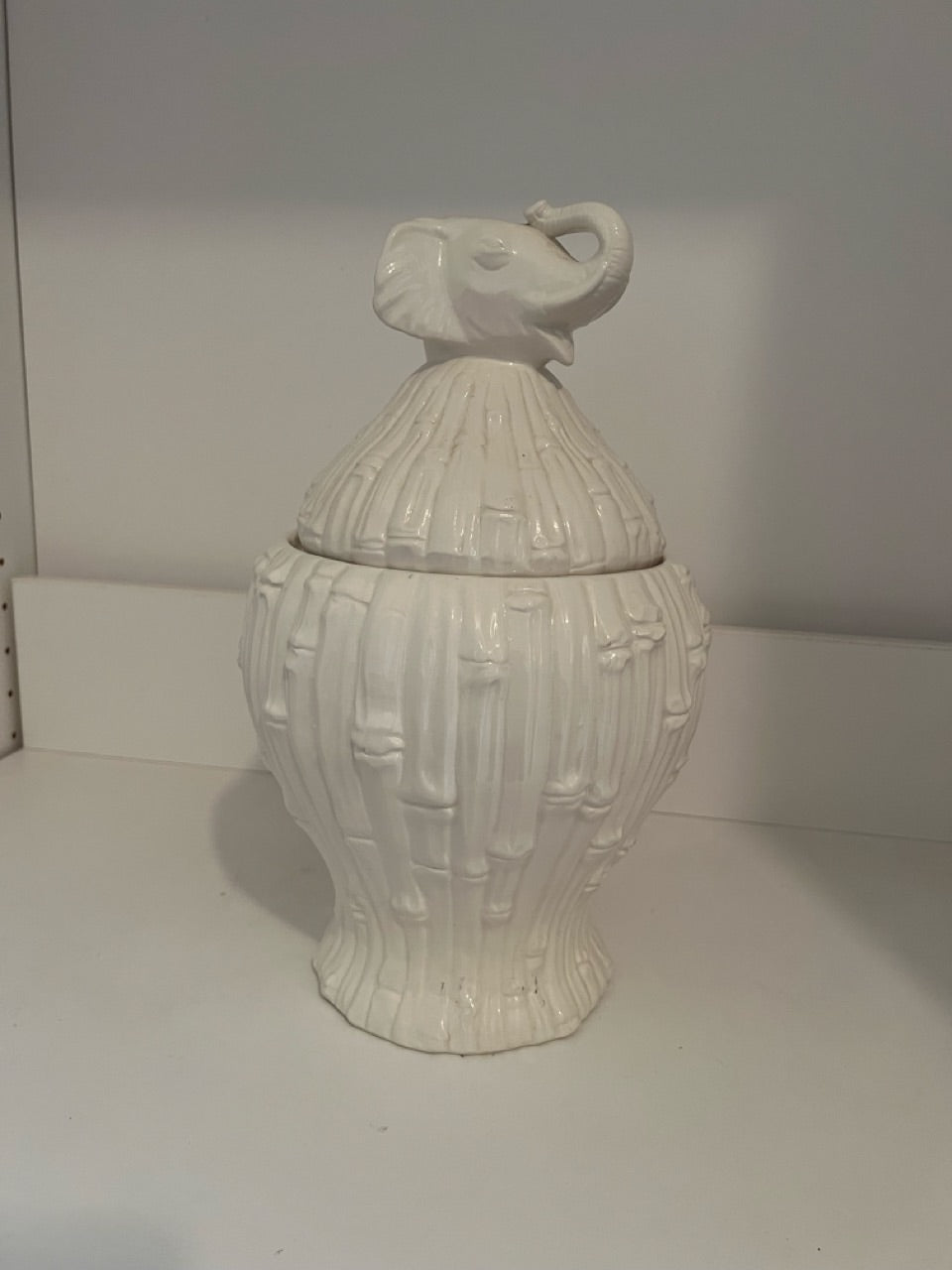Elephant Ceramic Cookie Jar made in Italy