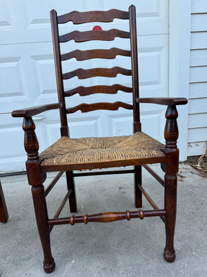 Viscarra's Dining Table + 8 Ladderback Chairs 84x25x30