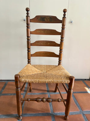 4 Vintage Ladder Back Chairs (set of 4)