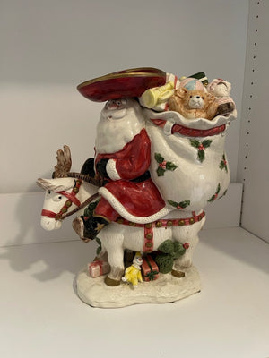 Fitz & Floyd "Southwest Santa" Cookie Jar 1989