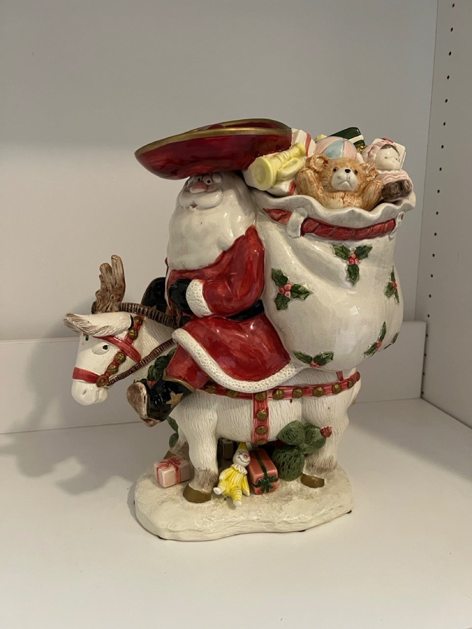 Fitz & Floyd "Southwest Santa" Cookie Jar 1989