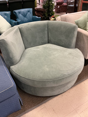 Room & Board Eos Velvet Swivel Chair