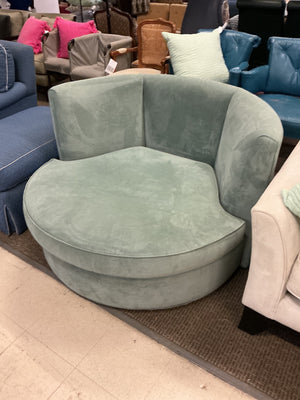 Room & Board Eos Velvet Swivel Chair