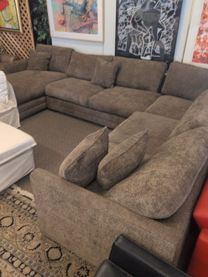 C & L Sectional Sofa With Down Trillium Cushions