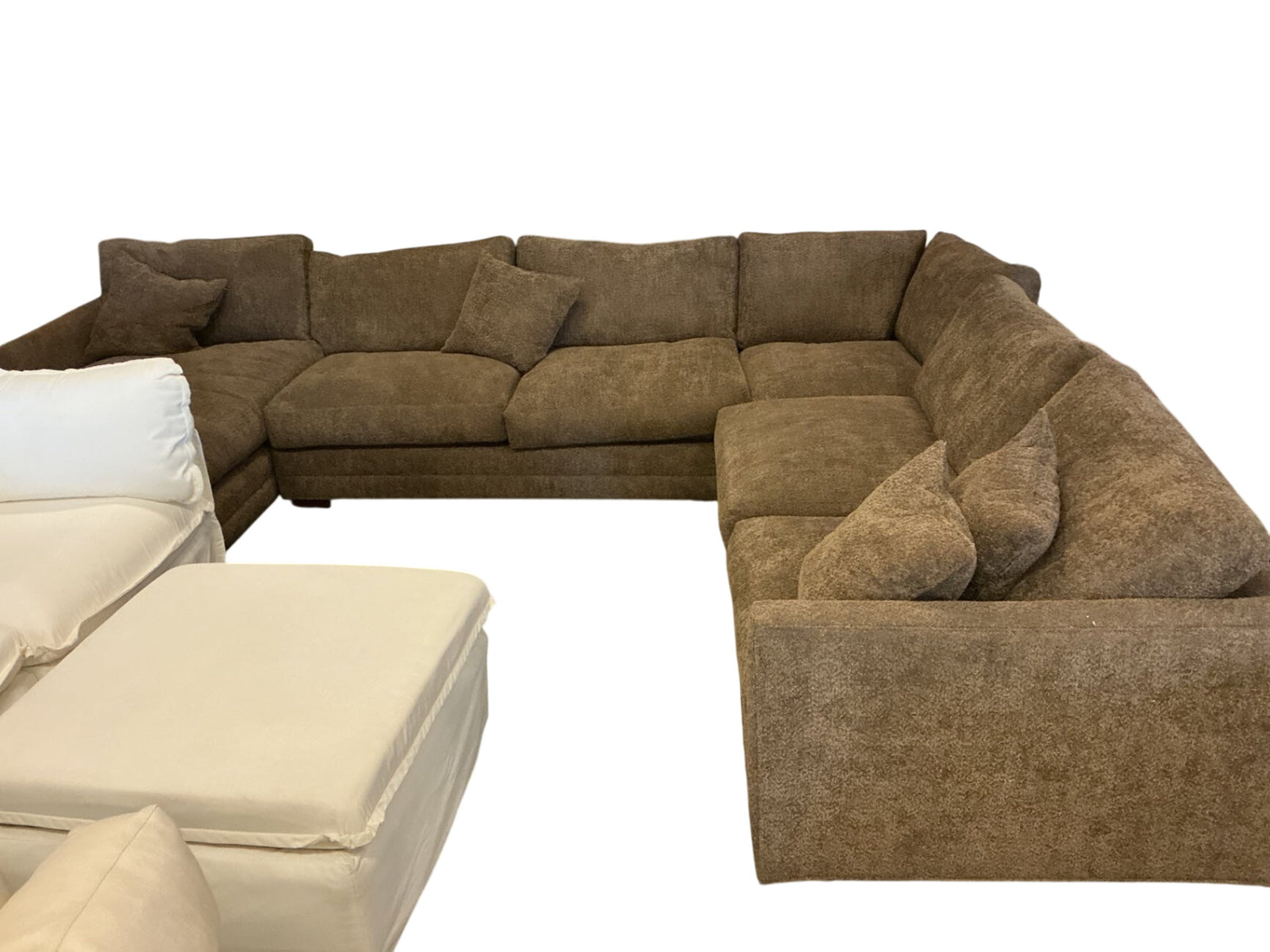 C & L Sectional Sofa With Down Trillium Cushions