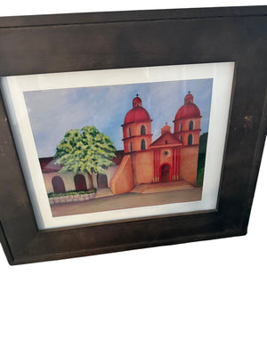 Santa Barbara Mission by Mariko Tabar S/N 51/100 16x19