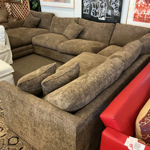 C & L Sectional Sofa With Down Trillium Cushions