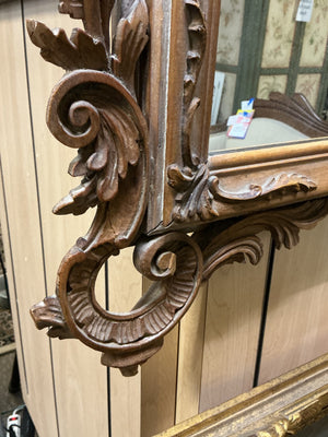Victorian Rococo Revival Carved Wall Mirror
