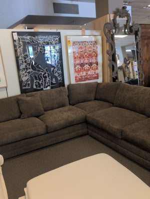 C & L Sectional Sofa With Down Trillium Cushions