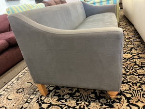 Gray Slope Arm  Sofa 96" W.