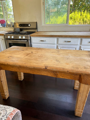 Farmhouse Pine Table With Drawer  3ft x 5ft