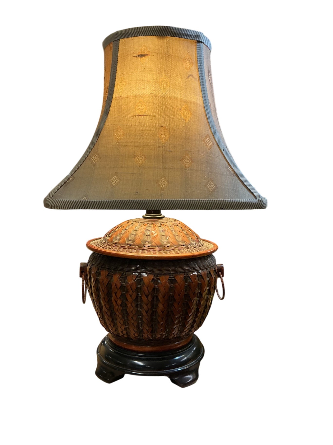 Wicker Table  Lamp