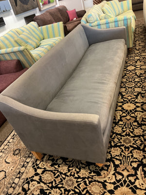 Gray Slope Arm  Sofa 96" W.