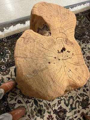 Solid Natural Tree-Root/Stump Accent Table