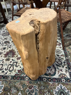 Solid Natural Tree-Root/Stump Accent Table