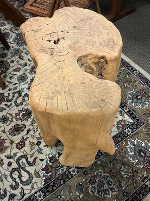 Solid Natural Tree-Root/Stump Accent Table