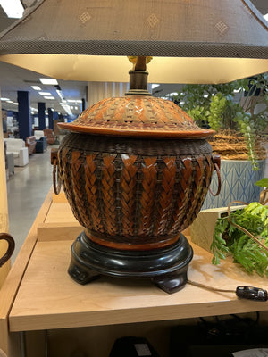 Wicker Table  Lamp