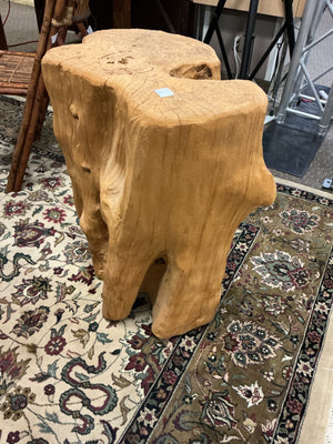 Solid Natural Tree-Root/Stump Accent Table