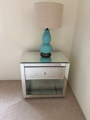 2 Turquoise Lamps (pair)
