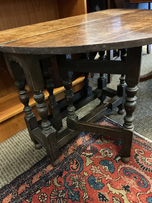 Antique English Oak Gateleg Occasional Table