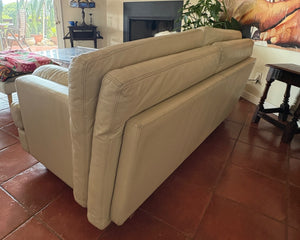 Roche Bobois Beige leather Sofa
