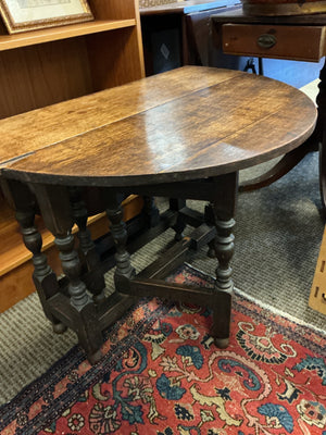 Antique English Oak Gateleg Occasional Table