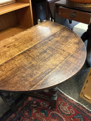 Antique English Oak Gateleg Occasional Table