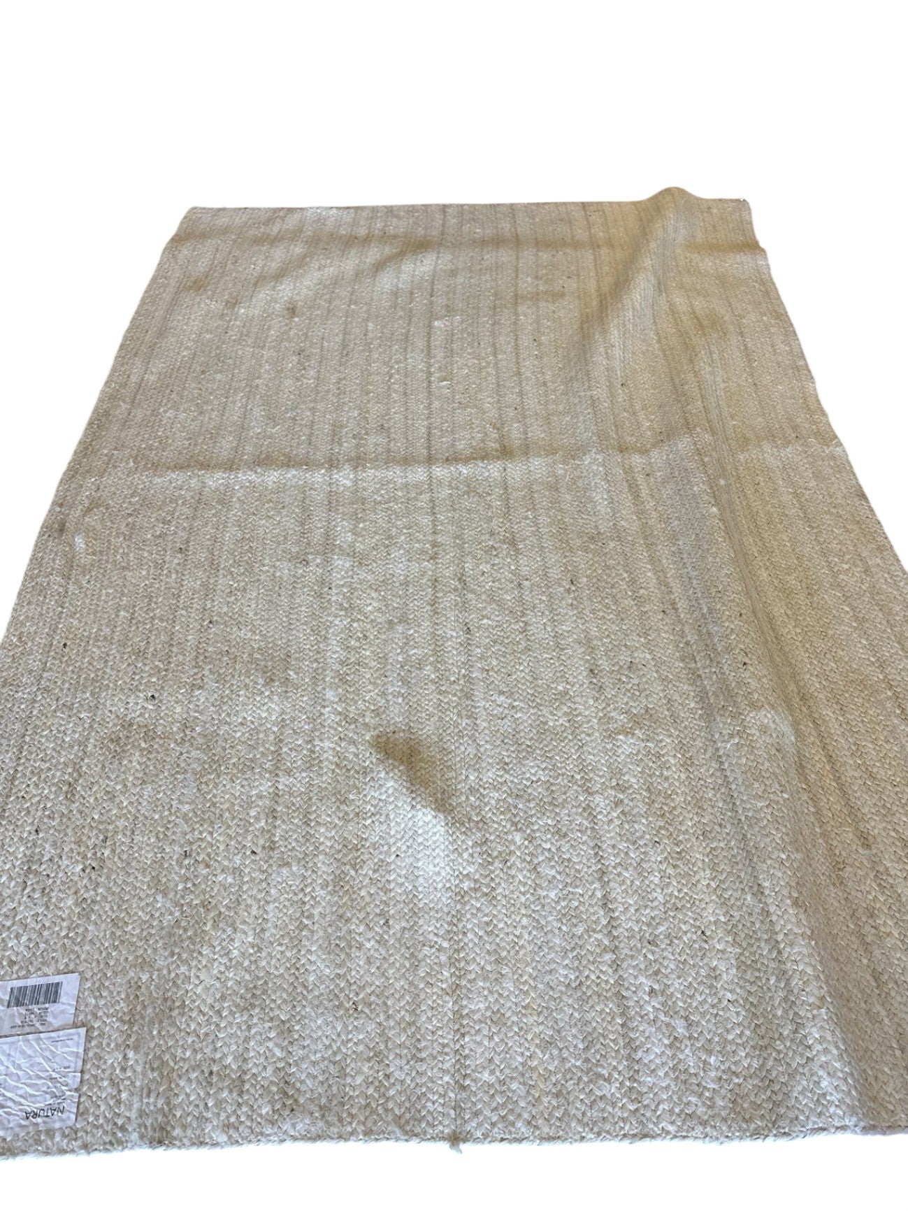 White Natura Jute Rug 6x9