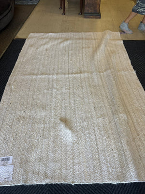 White Natura Jute Rug 6x9