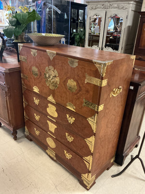 Burlwood Asian Butterfly Chest 62"Wx21"x33H