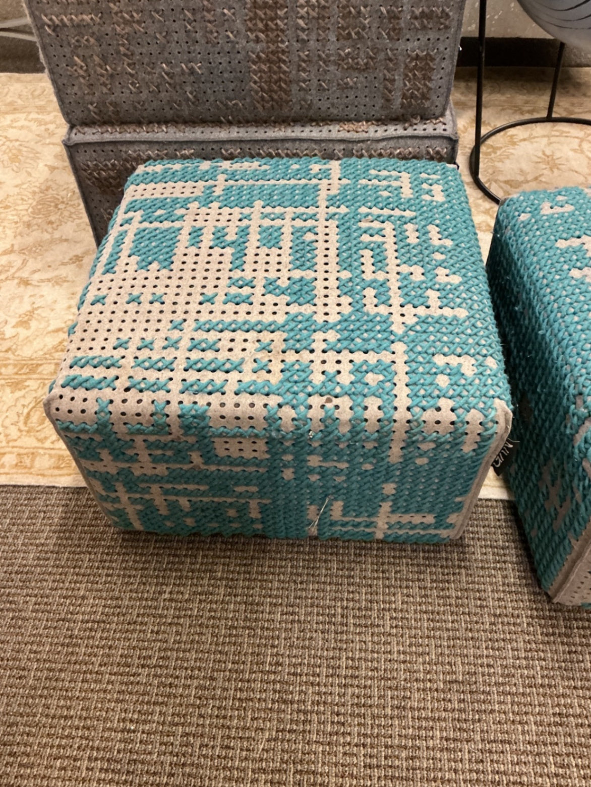 GAN Canevas Square Ottoman/Pouf