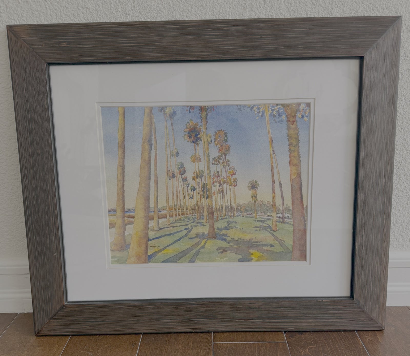 East Beach Santa Barbara Watercolor 16x19