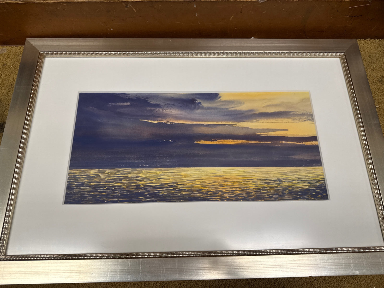 Sunset watercolor untitled 22 x 32